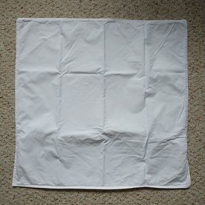 Pottery Barn Euro Pillow Case White 100% Organic Cotton Modern Classic Minimalis